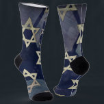 Chaussette Bonne Hanoukka Star de David menorah Dreidel Slipp<br><div class="desc">Heureux Hanoukka Star de David menorah Dreidel SlipperyJoe's artistique Célébration bougies Hébreu juif Chanoukah cadeaux décorations religion judaïsme</div>