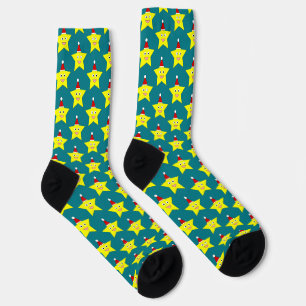 Chaussette Bonne Petite Étoile de Noël Motif