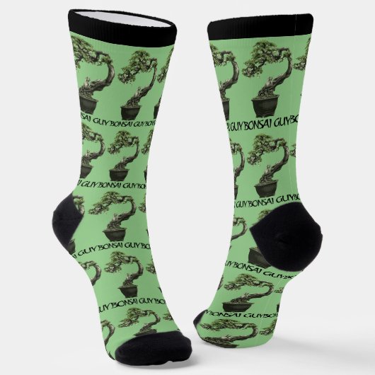 Chaussette Bonsai guy funny quote for bonsai lovers socks (Angulaire)