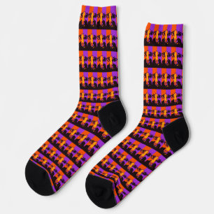 Chaussette BOOvine Halloween Pop Art Chaussettes de vache