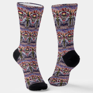 Chaussette Border Collie Saint-Valentin