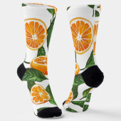 Chaussette Botanical Fruit Orange Citrus Seamless (Angulaire)