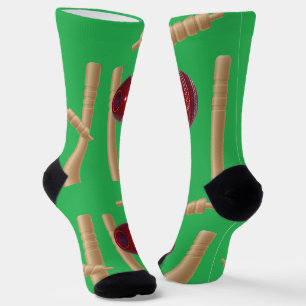 Chaussette Boule Et Billets De Cricket Vert, Chaussettes D'Éq