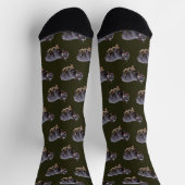 Chaussette Bouledogue français en course (Haut)