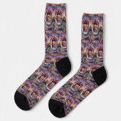 Chaussette Bouledogue français Saint-Valentin  (Gauche)