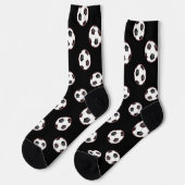 Chaussette Boules de football sur chaussettes noires (Gauche)
