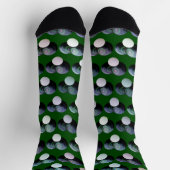 Chaussette Boules De Pelouse Vertes Et Noires, Chaussettes D' (Haut)