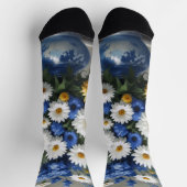 Chaussette Bouquet de fleurs Elégante aquarelle (Haut)