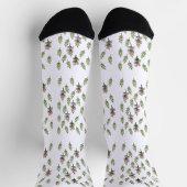 Chaussette Bouquet Rose Répété (Haut)