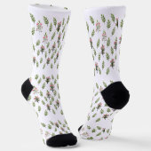 Chaussette Bouquet Rose Répété (Angulaire)