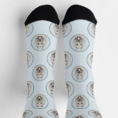 Chaussette Bouvier des Flandres Peinture Faune Brindle Dog Ar (Haut)