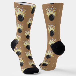 Chaussette Bowling Ball and Pins STRIKE !