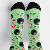 Chaussette Bowling Christmas Holiday Gifts Socks (Haut)