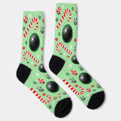 Chaussette Bowling Christmas Holiday Gifts Socks (Droite)