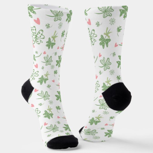 Chaussette Bows et coeurs Shamrock et roses (Angulaire)