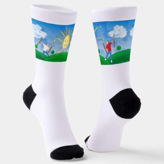 Chaussette Boy Painting Skies (Angulaire)