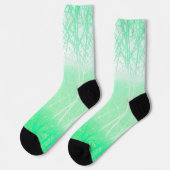 Chaussette Branches de Menthe Verte Brumeuse Givrée (Gauche)
