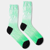 Chaussette Branches de Menthe Verte Brumeuse Givrée (Droite)