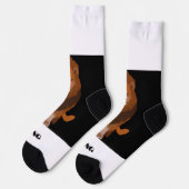 Chaussette Brave Lion avec King Texte Imprimé Style (Gauche)