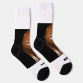 Chaussette Brave Lion avec King Texte Imprimé Style (Droite)