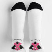 Chaussette Brest Cancer High-Performance Athletic Crew Sock (Haut)