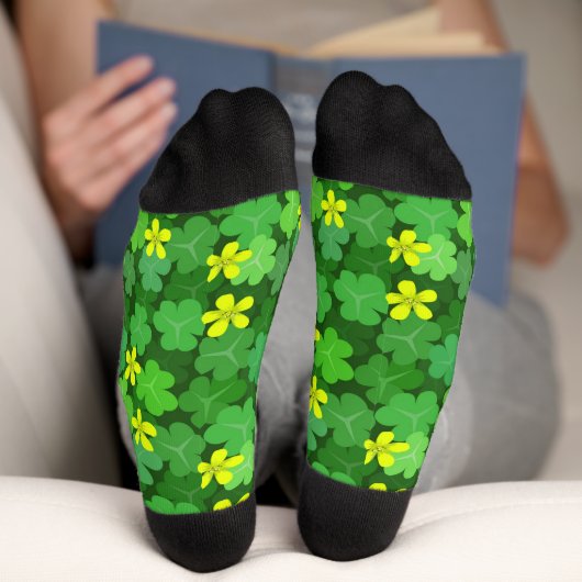Chaussette Bright Green Shamrock Socks (Fond)