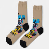 Chaussette Bright Panda Street Art Look (Gauche)