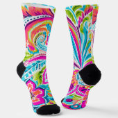 Chaussette Bright Preppy Paisley (Angulaire)