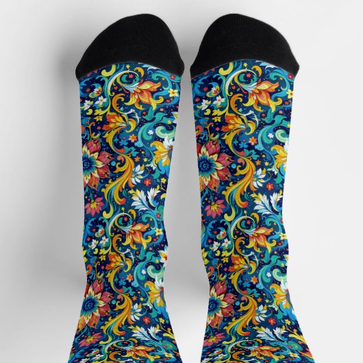 Chaussette Bright Socks Elaborate Seamless Patterns 0039344 (Haut)