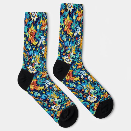 Chaussette Bright Socks Elaborate Seamless Patterns 0039344 (Droite)