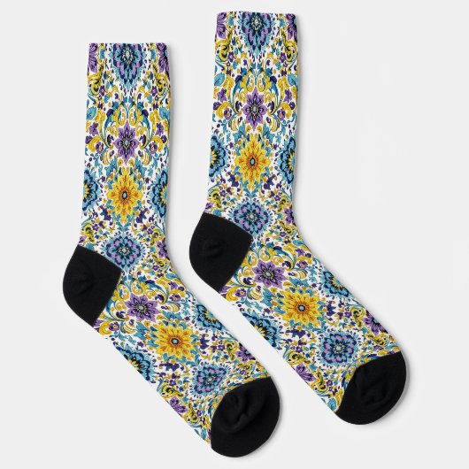 Chaussette Bright Socks Elaborate Seamless Patterns 0039350 (Droite)