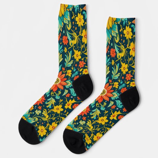 Chaussette Bright Socks Elaborate Seamless Patterns 0039352 (Gauche)