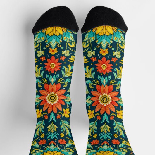Chaussette Bright Socks Elaborate Seamless Patterns 0039352 (Haut)