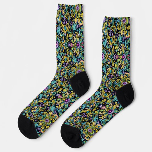 Chaussette Bright Socks Elaborate Seamless Patterns 0039354 (Gauche)