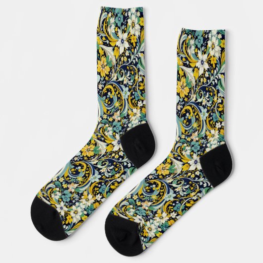 Chaussette Bright Socks Elaborate Seamless Patterns 0039357 (Gauche)