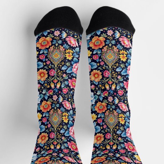 Chaussette Bright Socks Elaborate Seamless Patterns 0039376 (Haut)