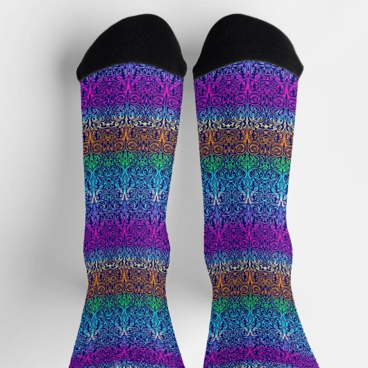Chaussette Bright Socks Elaborate Seamless Patterns 0039408 (Haut)