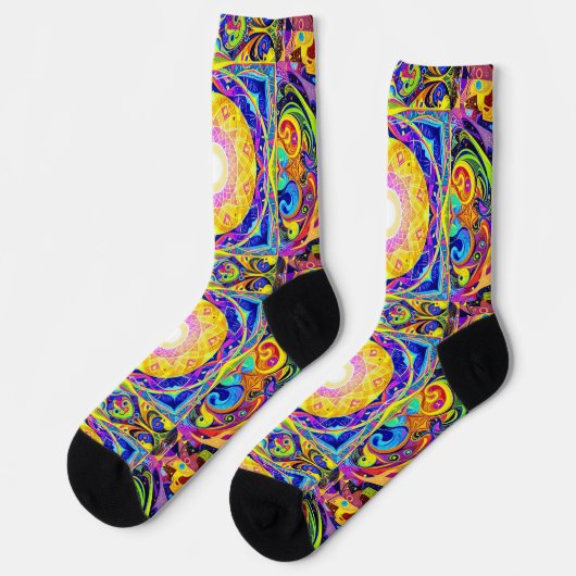 Chaussette Bright Socks Elaborate Seamless Patterns 0039416 (Gauche)
