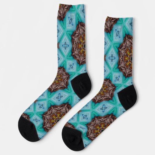 Chaussette Bright Socks Fractal Seamless Patterns 0041976 (Gauche)