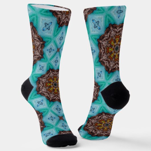 Chaussette Bright Socks Fractal Seamless Patterns 0041976 (Angulaire)