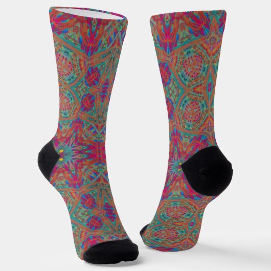 Chaussette Bright Socks Fractal Seamless Patterns 0041980 (Angulaire)