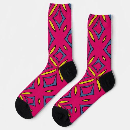 Chaussette Bright Socks Fractal Seamless Patterns 0041984 (Gauche)