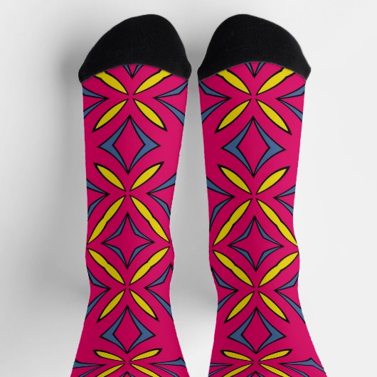 Chaussette Bright Socks Fractal Seamless Patterns 0041984 (Haut)