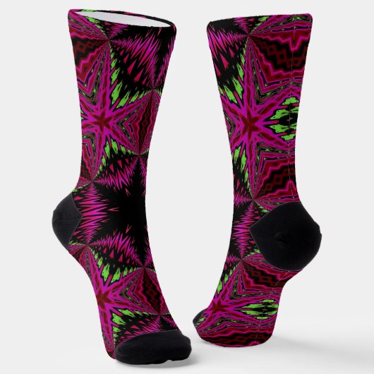 Chaussette Bright Socks Fractal Seamless Patterns 0041994 (Angulaire)