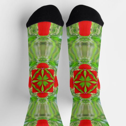 Chaussette Bright Socks Fractal Seamless Patterns 0042002 (Haut)