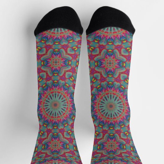 Chaussette Bright Socks Fractal Seamless Patterns 0042003 (Haut)