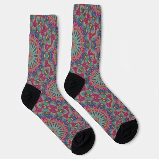 Chaussette Bright Socks Fractal Seamless Patterns 0042003 (Droite)