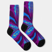 Chaussette Bright Socks Fractal Seamless Patterns 0042004 (Droite)
