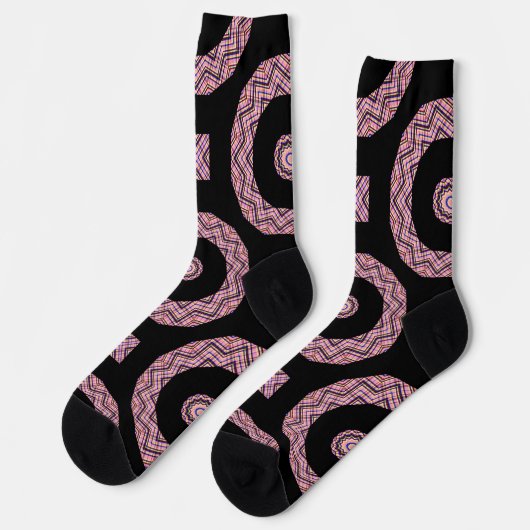 Chaussette Bright Socks Fractal Seamless Patterns 0042010 (Gauche)