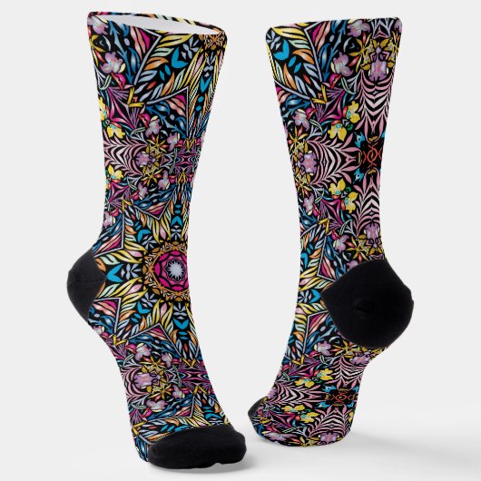 Chaussette Bright Socks Fractal Seamless Patterns 0042012 (Angulaire)